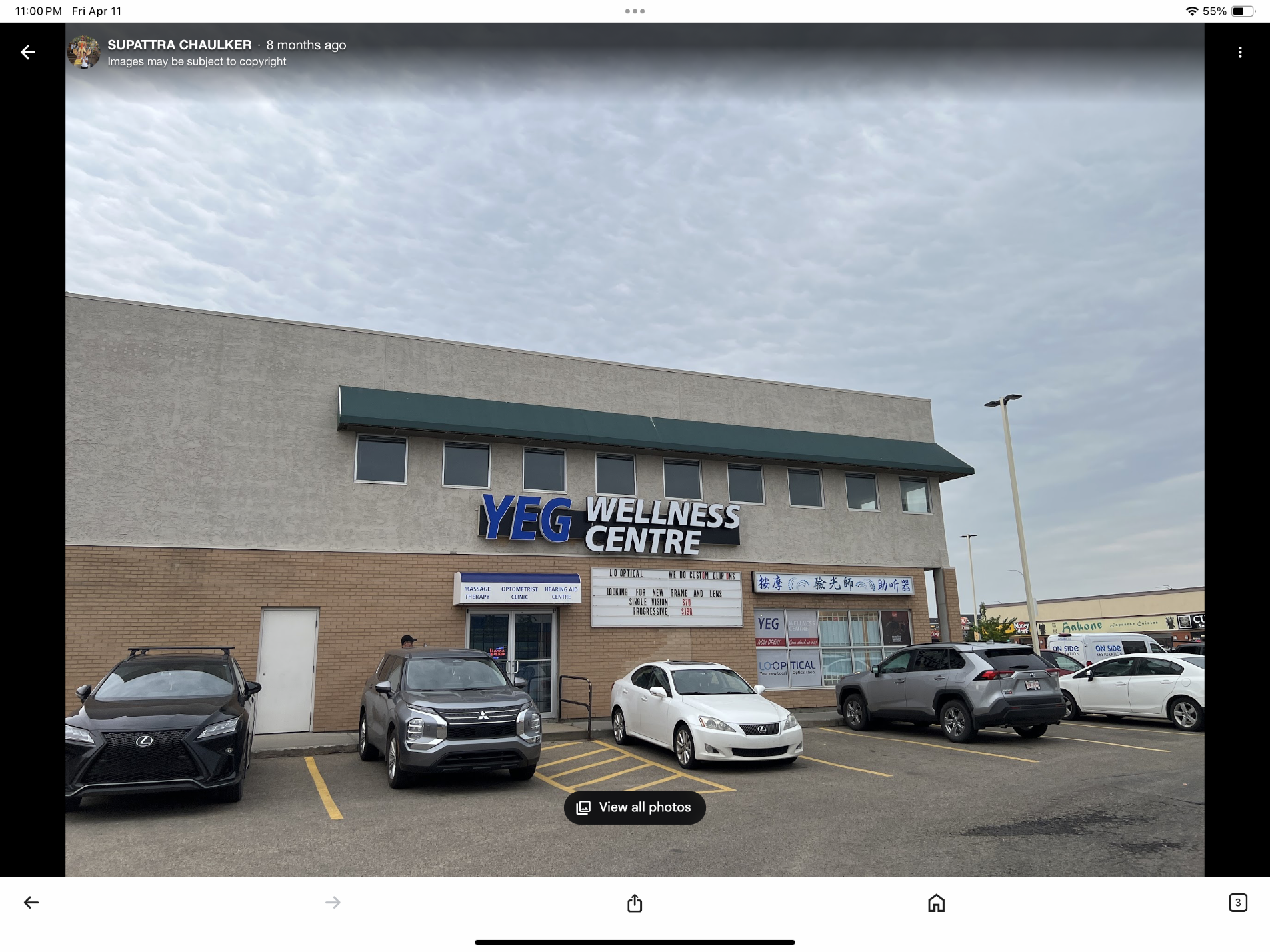 Thai Healing Hands clinic, 13819 127 Street NW Edmonton